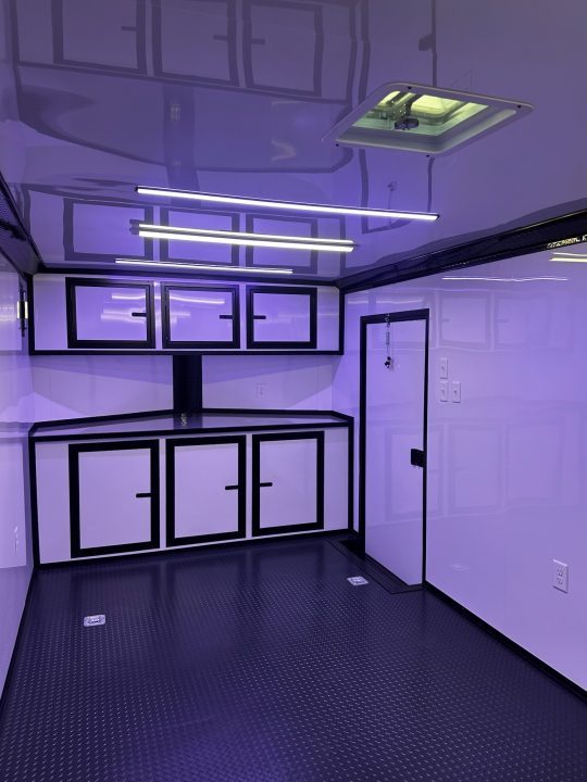 New 2026 Luxe 8.5x24 Race Trailer - Finished Interior- 5200LB Torsion - Full Escape Door-Removable Fender