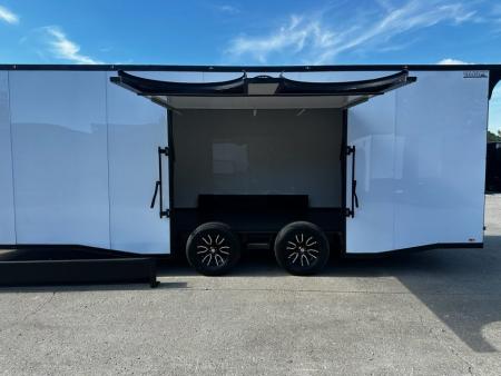 New 2026 Luxe 8.5x24 Race Trailer - Finished Interior- 5200LB Torsion - Full Escape Door-Removable Fender