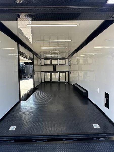 New 2026 Luxe 8.5x24 Race Trailer - Finished Interior- 5200LB Torsion - Full Escape Door-Removable Fender
