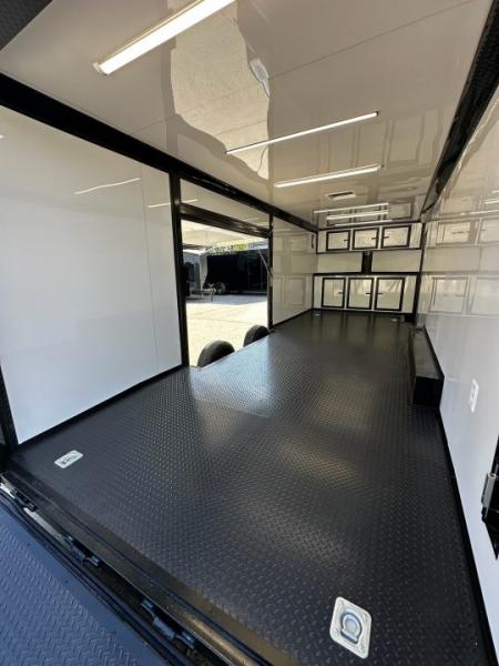 New 2026 Luxe 8.5x24 Race Trailer - Finished Interior- 5200LB Torsion - Full Escape Door-Removable Fender