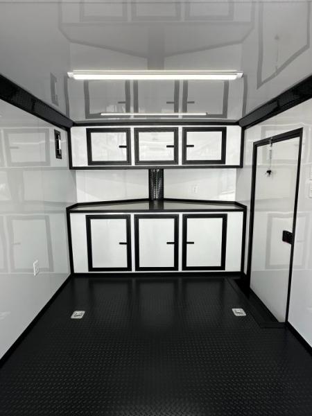 New 2026 Luxe 8.5x24 Race Trailer - Finished Interior- 5200LB Torsion - Full Escape Door-Removable Fender