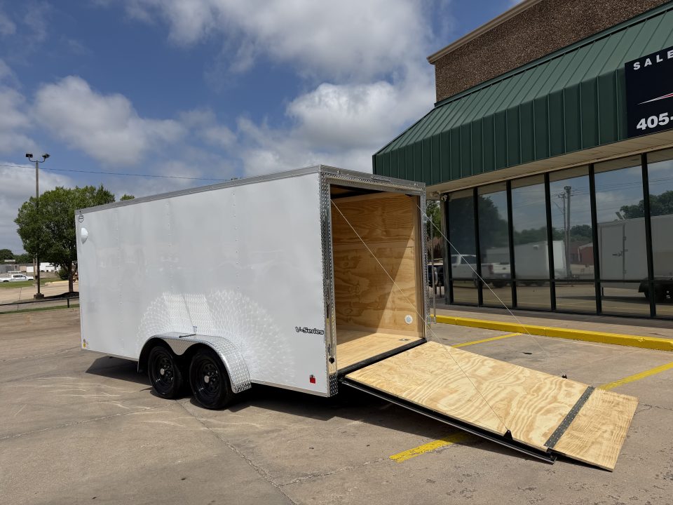 New #056056 2026 FOREST RIVER TA2 7 X 16 TANDEM AXLE 7K ENCLOSED W/ REAR RAMP DOOR