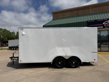 New #056056 2026 FOREST RIVER TA2 7 X 16 TANDEM AXLE 7K ENCLOSED W/ REAR RAMP DOOR