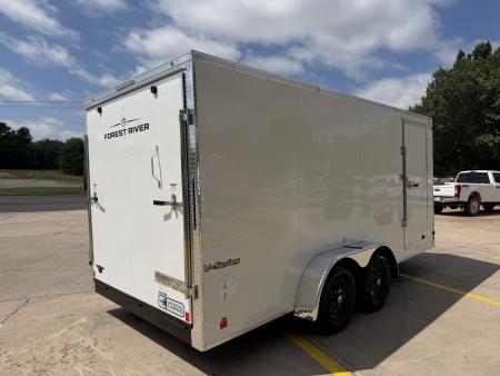 New #056056 2026 FOREST RIVER TA2 7 X 16 TANDEM AXLE 7K ENCLOSED W/ REAR RAMP DOOR