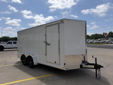 New #056056 2026 FOREST RIVER TA2 7 X 16 TANDEM AXLE 7K ENCLOSED W/ REAR RAMP DOOR