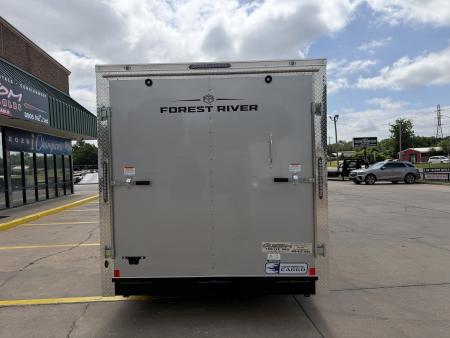 New #056387 2027 FOREST RIVER TA2 7 X 16 TANDEM AXLE 7K ENCLOSED W/ REAR RAMP DOOR