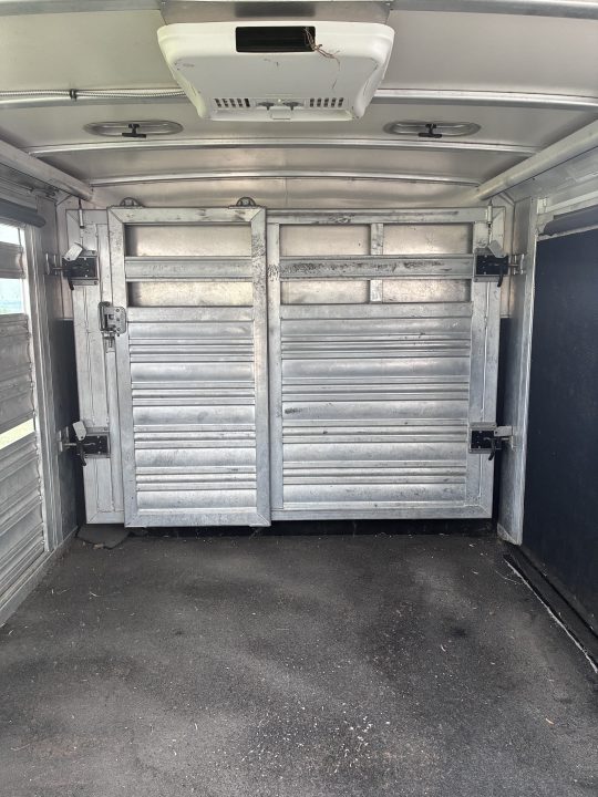 Used 2015 Cimarron 28' x 8' Stierwalt Signature Series Stock / Stock Combo Trailer