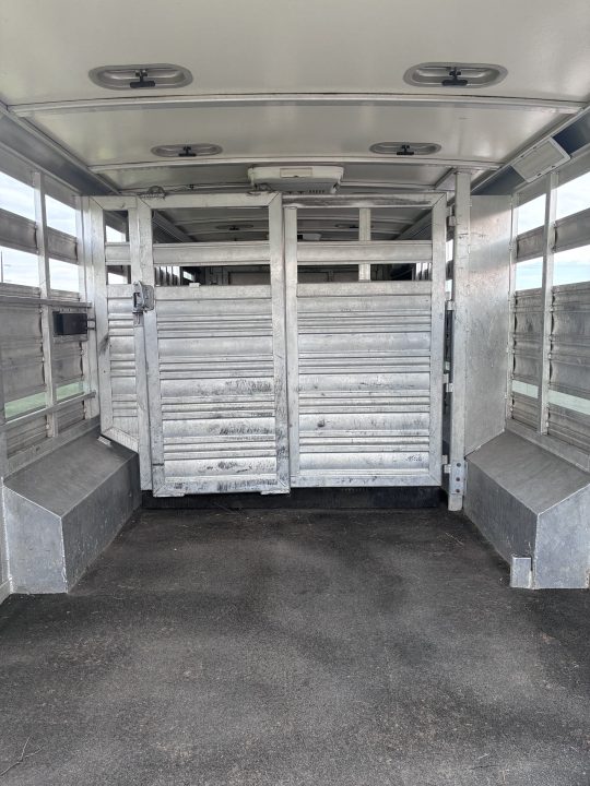 Used 2015 Cimarron 28' x 8' Stierwalt Signature Series Stock / Stock Combo Trailer