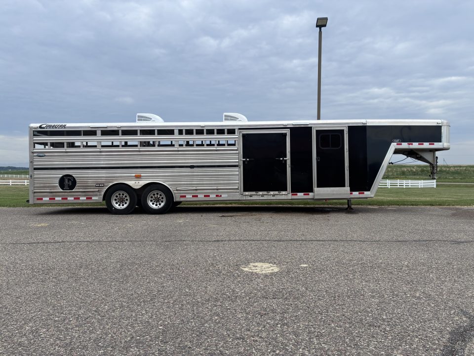 Used 2015 Cimarron 28' x 8' Stierwalt Signature Series Stock / Stock Combo Trailer