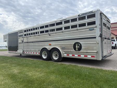 Used 2015 Cimarron 28' x 8' Stierwalt Signature Series Stock / Stock Combo Trailer