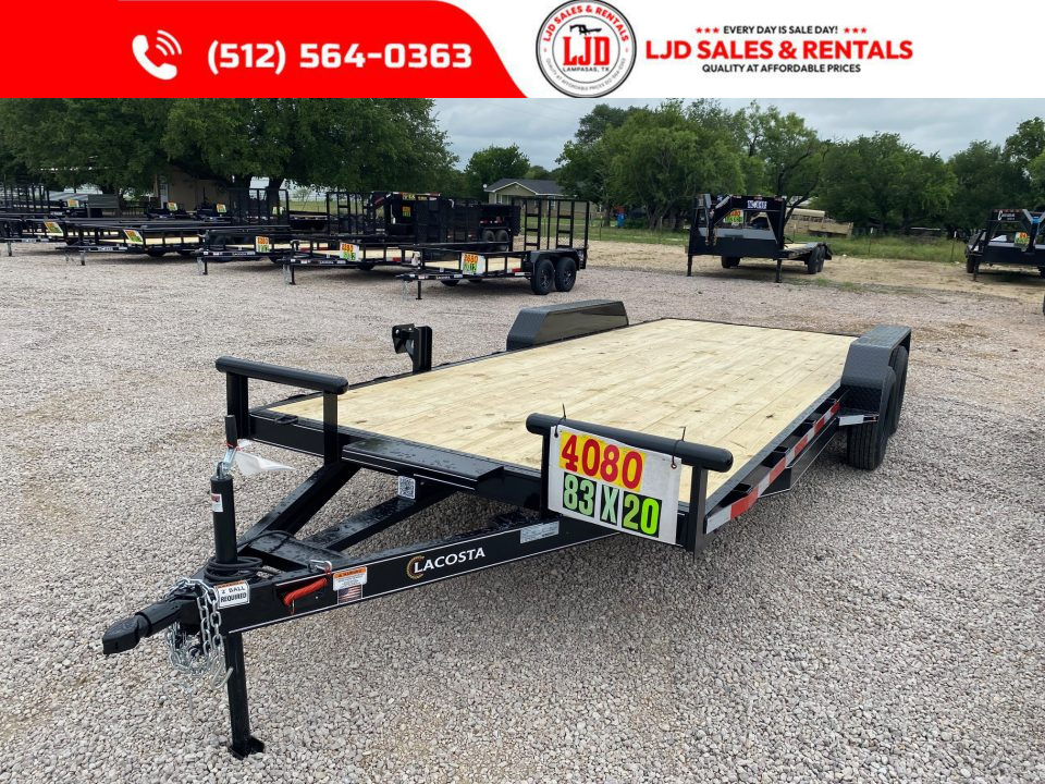 New 2026 Lacosta 83  x 20' - Car Hauler Trailer - 7K GVWR