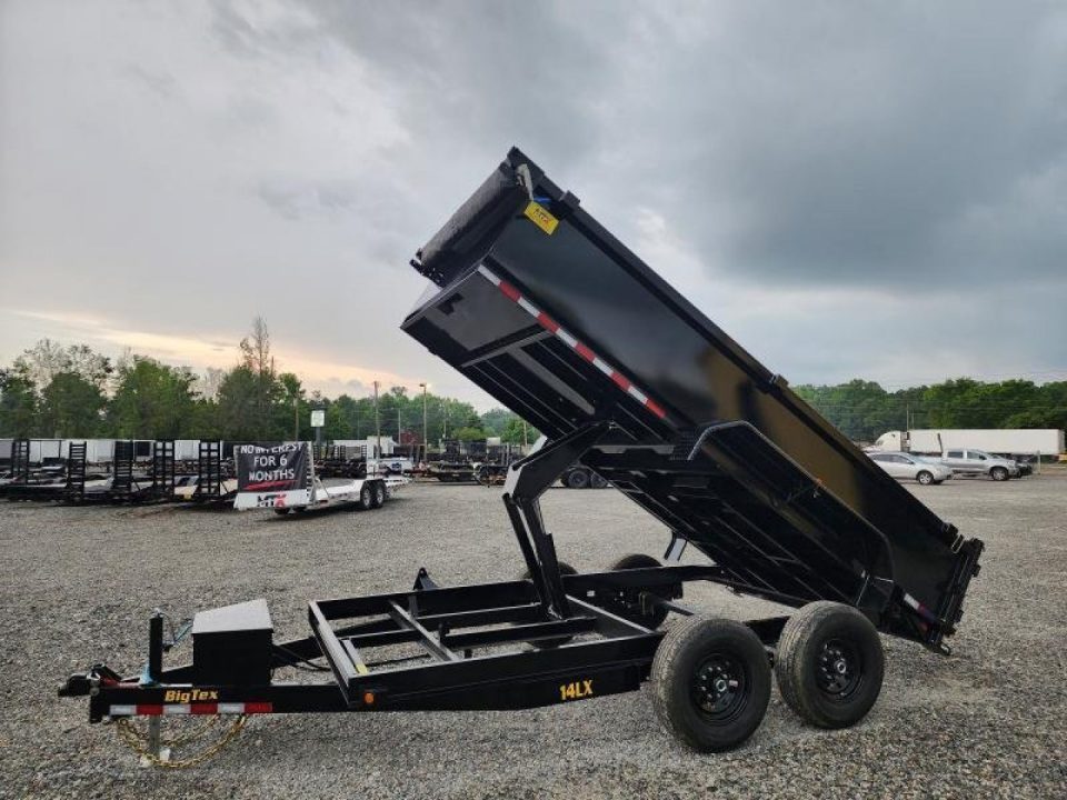 New 2027 Big Tex Trailers 7x14 14LX 14K w/ Slide-In Ramps Dump Trailer