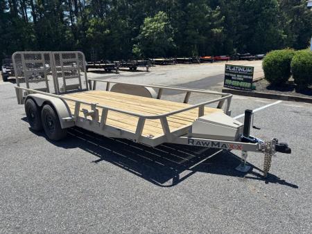 New 2026 RawMaxx UTX 83X16 / HD SPLIT RAMP / TOOL BOX / 10K GVWR UTILITY TRAILER