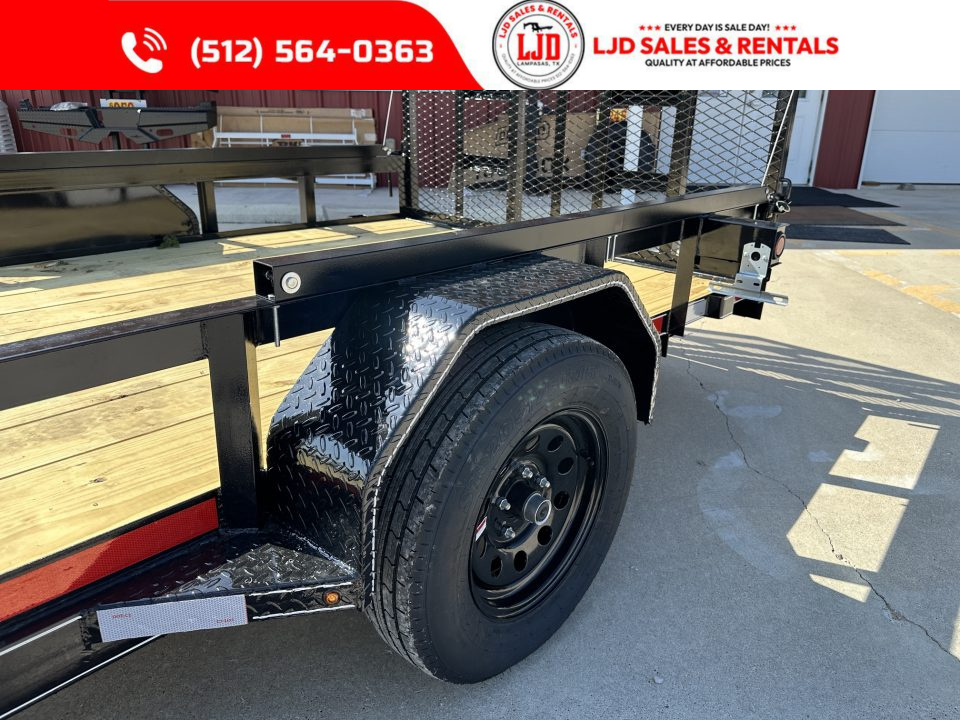 New 2026 Lacosta - 6 x 12 - Utility Trailer -- Spring Asissted 4' Gate-