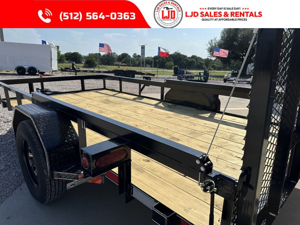 New 2026 Lacosta - 6 x 12 - Utility Trailer -- Spring Asissted 4' Gate-