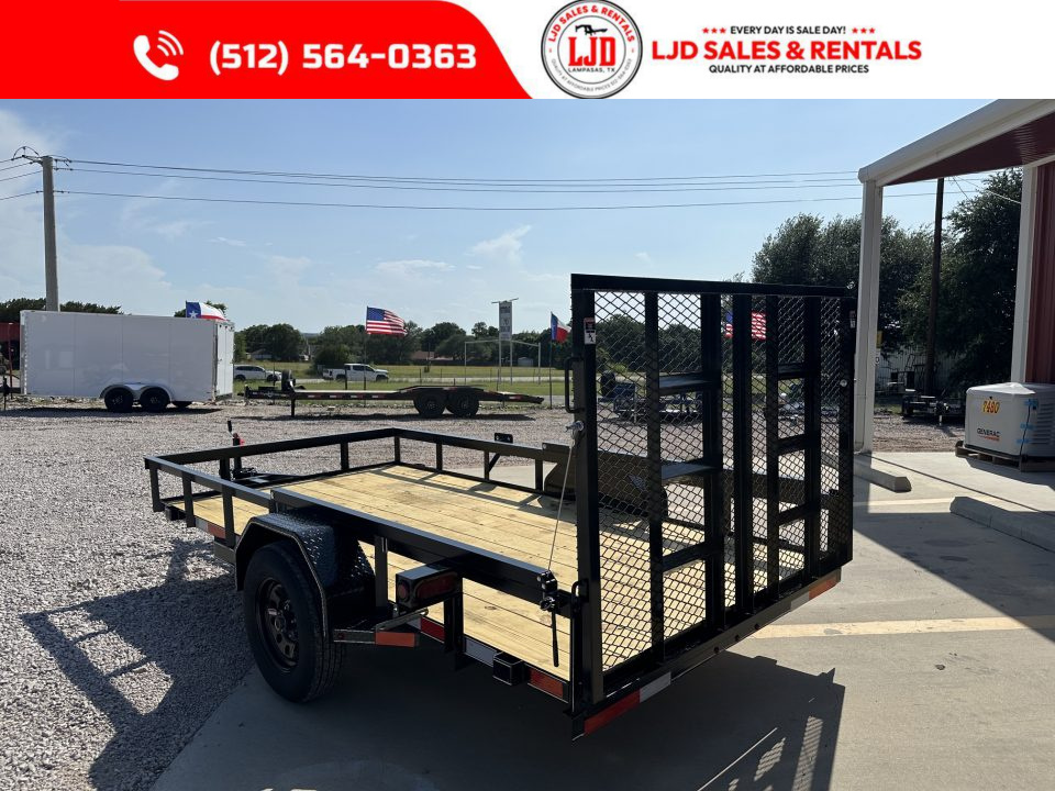 New 2026 Lacosta - 6 x 12 - Utility Trailer -- Spring Asissted 4' Gate-