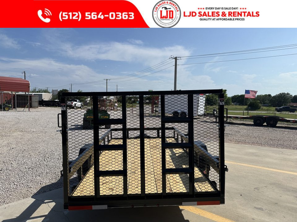 New 2026 Lacosta - 6 x 12 - Utility Trailer -- Spring Asissted 4' Gate-