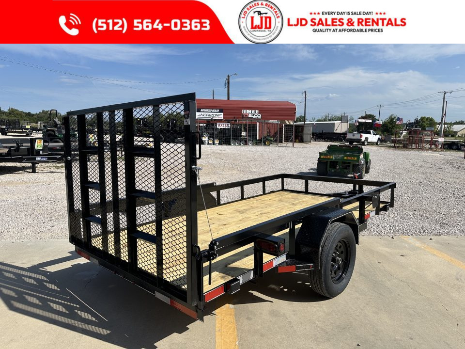New 2026 Lacosta - 6 x 12 - Utility Trailer -- Spring Asissted 4' Gate-