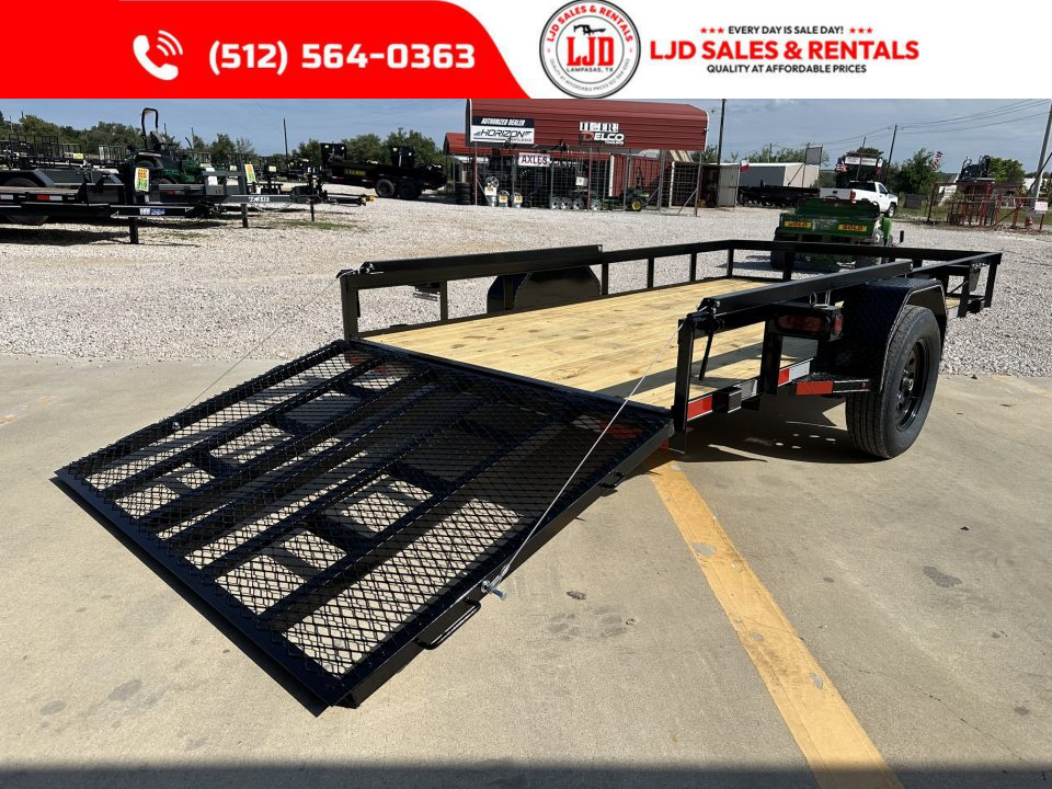 New 2026 Lacosta - 6 x 12 - Utility Trailer -- Spring Asissted 4' Gate-