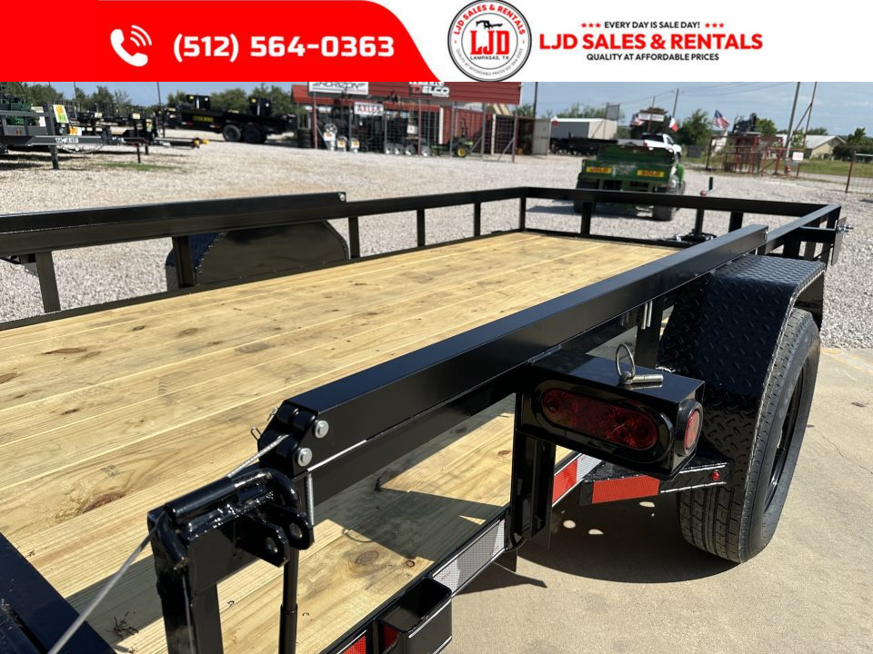 New 2026 Lacosta - 6 x 12 - Utility Trailer -- Spring Asissted 4' Gate-