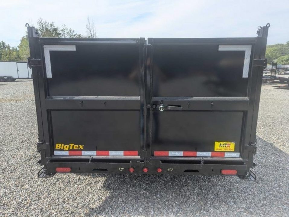 New 2027 Big Tex Trailers 7x14 14LX 14K DumpTrailer w/ Slide-In Ramps and 4FT sides