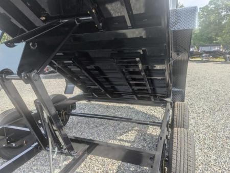 New 2027 Big Tex Trailers 7x14 14LX 14K DumpTrailer w/ Slide-In Ramps and 4FT sides