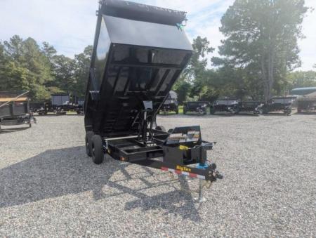 New 2027 Big Tex Trailers 7x14 14LX 14K DumpTrailer w/ Slide-In Ramps and 4FT sides