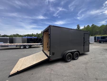 New 2026 Spartan 7X16 Flat Nose w/ Cast Corners / 7' interior height / Polycore Exterior / 16" OC Construction - 7000GVW
