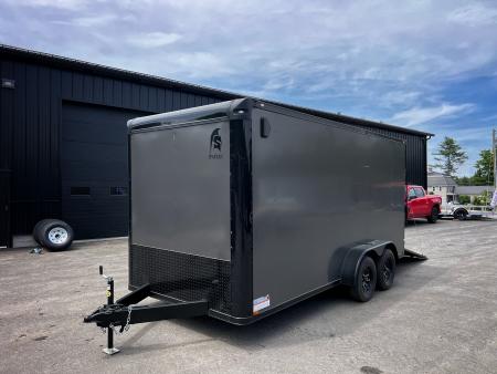 New 2026 Spartan 7X16 Flat Nose w/ Cast Corners / 7' interior height / Polycore Exterior / 16  OC Construction - 7000GVW