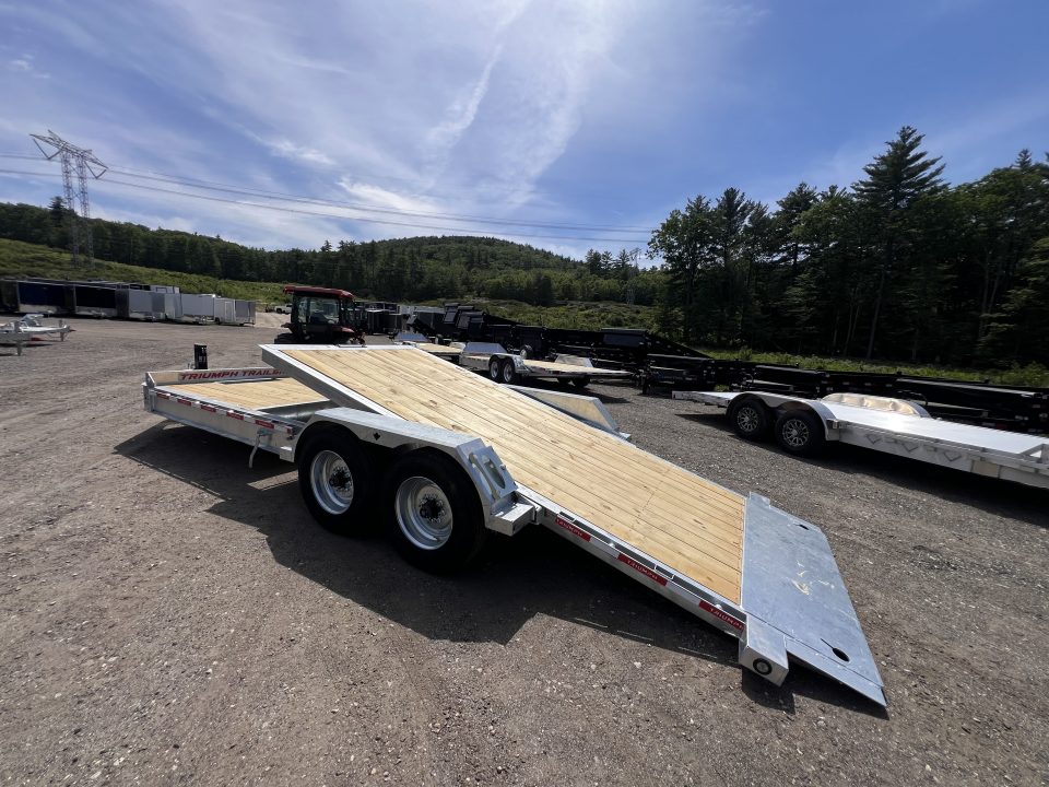 New 2026 Triumph galvanized 7x22 (16+6) Gravity Tilt w/ Stationary Deck/ Hydro Jack - 16k GVW