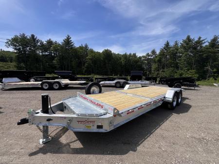 New 2026 Triumph galvanized 7x22 (16+6) Gravity Tilt w/ Stationary Deck/ Hydro Jack - 16k GVW