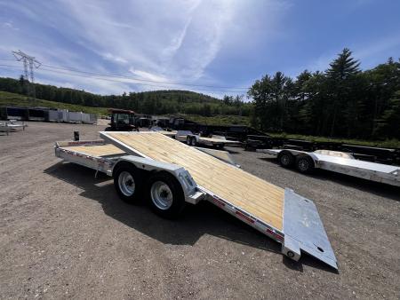 New 2026 Triumph galvanized 7x22 (16+6) Gravity Tilt w/ Stationary Deck/ Hydro Jack - 16k GVW