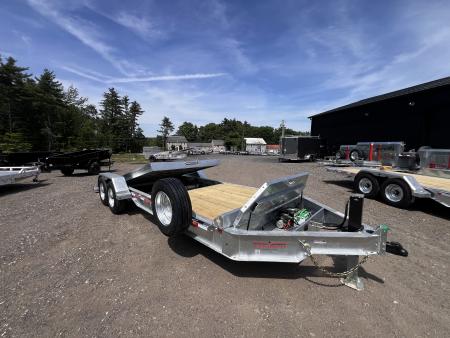New 2026 Triumph galvanized 7x22 (16+6) Gravity Tilt w/ Stationary Deck/ Hydro Jack - 16k GVW