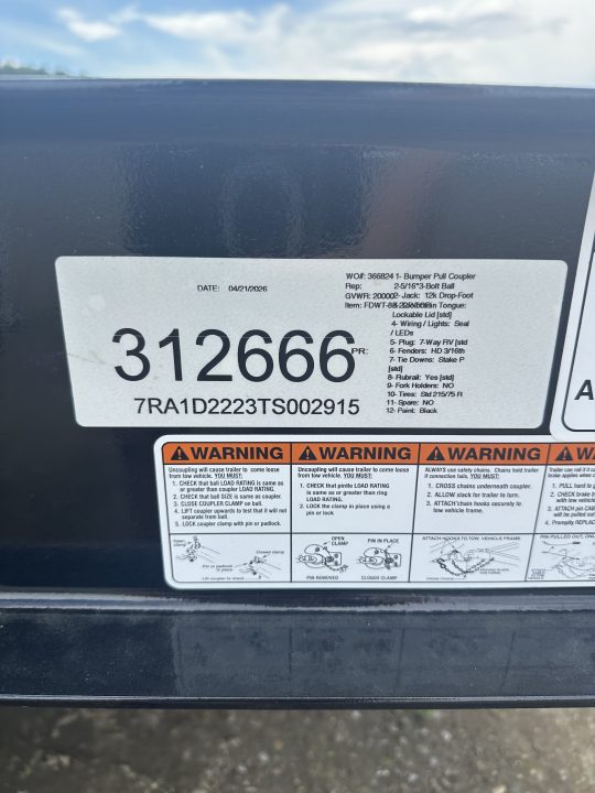New 2026 Quality Trailers PRO-WT Tilt Trailer