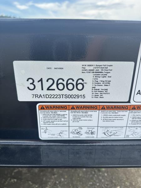 New 2026 Quality Trailers PRO-WT Tilt Trailer