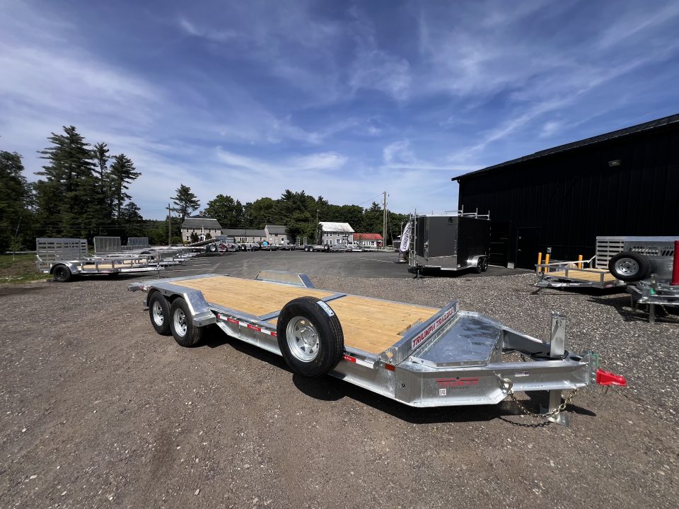 New 2026 Triumph galvanized 7x22 (16+6) Gravity Tilt w/ Stationary Deck/ 14k GVW