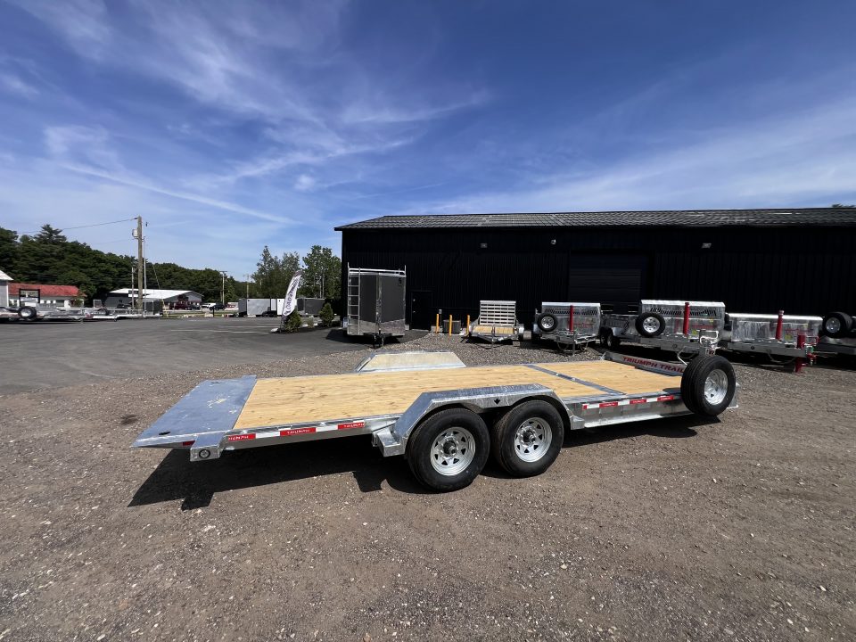 New 2026 Triumph galvanized 7x22 (16+6) Gravity Tilt w/ Stationary Deck/ 14k GVW
