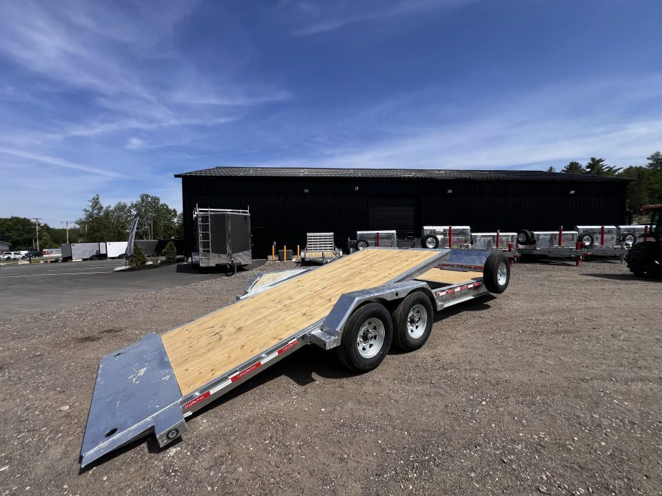 New 2026 Triumph galvanized 7x22 (16+6) Gravity Tilt w/ Stationary Deck/ 14k GVW