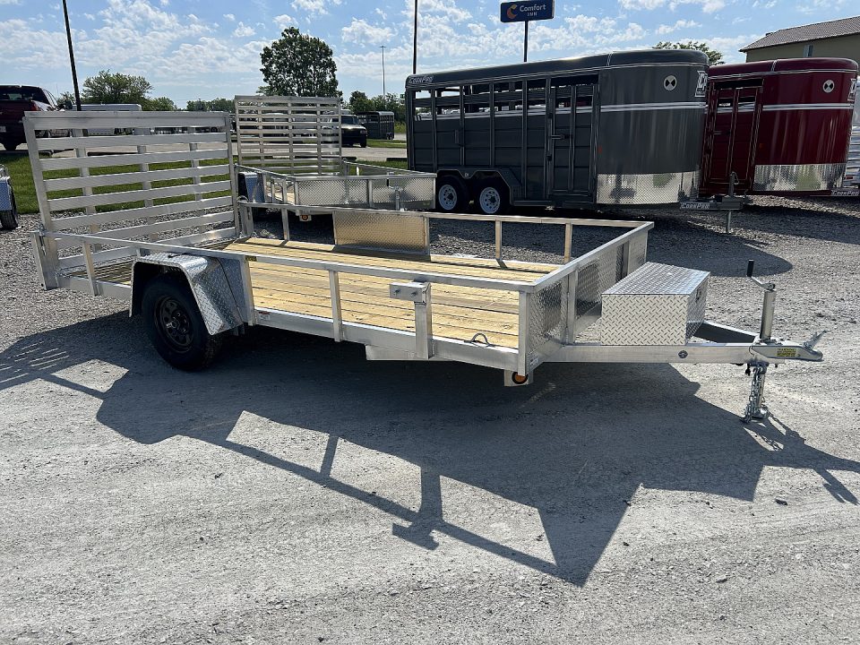 New 2026 QUALITY STEEL AND ALUMINUM 82"x14' Aluminum Utility Trailer