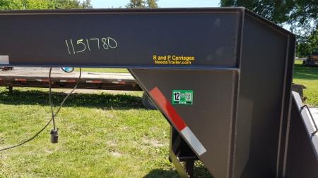 Used 2002 Load Trail 102x35+5 Deckover Gooseneck triple axle Equipment Trailer 20K