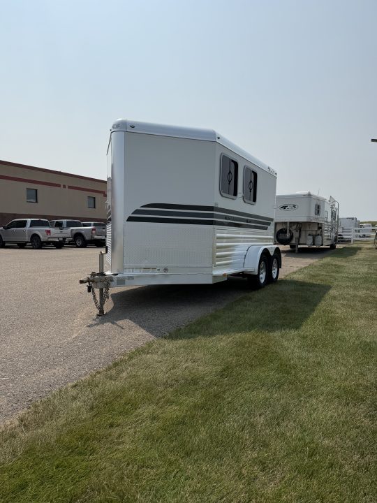 Used 2018 4-Star Trailers 2 Horse Slant Load Bumper Pull Horse Trailer