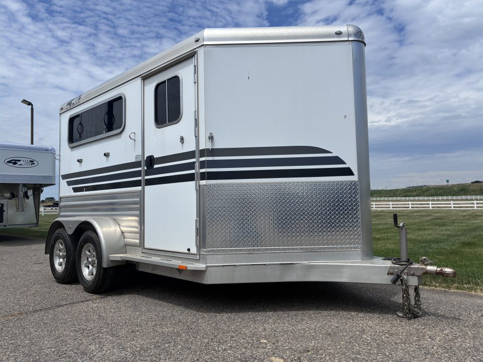 Used 2018 4-Star Trailers 2 Horse Slant Load Bumper Pull Horse Trailer