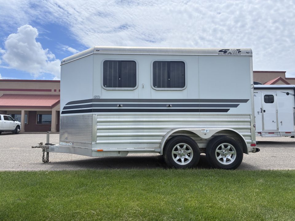 Used 2018 4-Star Trailers 2 Horse Slant Load Bumper Pull Horse Trailer