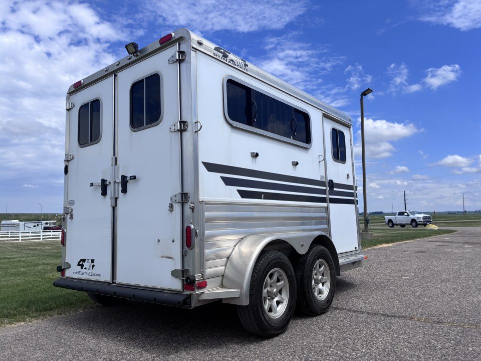 Used 2018 4-Star Trailers 2 Horse Slant Load Bumper Pull Horse Trailer