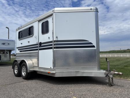 Used 2018 4-Star Trailers 2 Horse Slant Load Bumper Pull Horse Trailer
