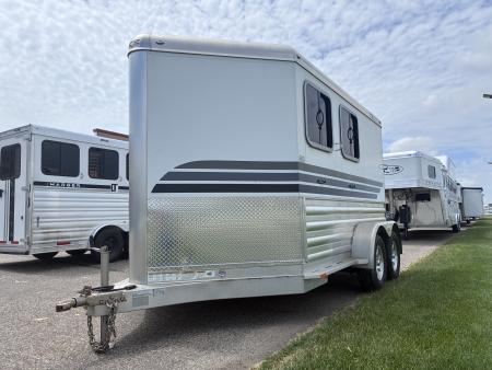 Used 2018 4-Star Trailers 2 Horse Slant Load Bumper Pull Horse Trailer