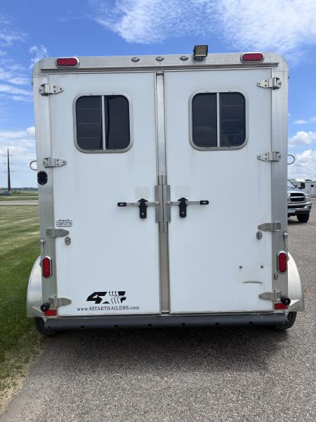 Used 2018 4-Star Trailers 2 Horse Slant Load Bumper Pull Horse Trailer