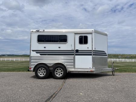 Used 2018 4-Star Trailers 2 Horse Slant Load Bumper Pull Horse Trailer