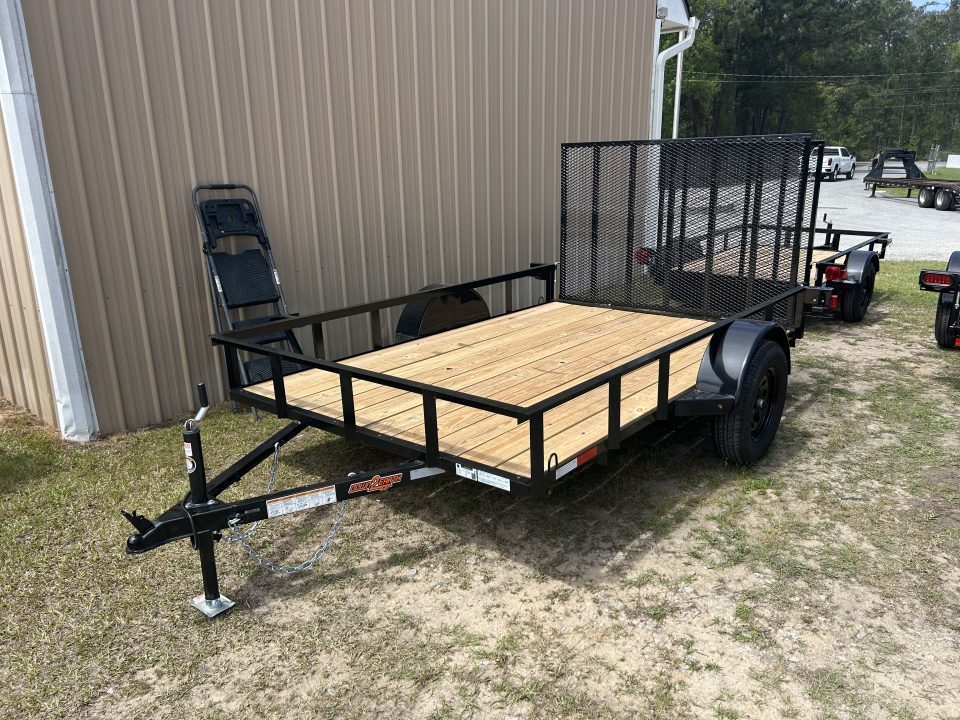 New 2027 Down 2 Earth Trailers 76x10 Utility Trailer, Angle Top