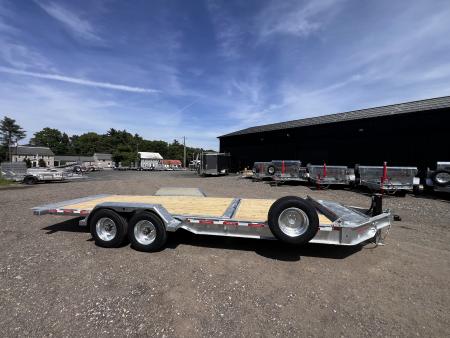 New 2026 Triumph galvanized 7x22 (16+6) Gravity Tilt w/ Stationary Deck/ Hydro Jack - 16k GVW